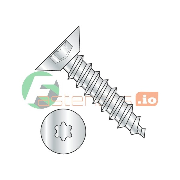 Newport Fasteners Sheet Metal Screw, #14 x 1/2 in, Zinc Plated Steel Flat Head Torx Drive, 4000 PK 510249 - main